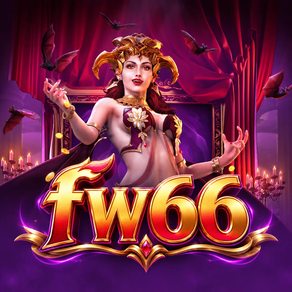 fw66 menampilkan karakter vampir wanita dengan latar tirai merah dalam Vampires Charm